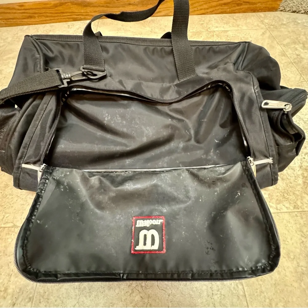 Wilson Y2K Black Sports Athletic Travel Duffel Bag